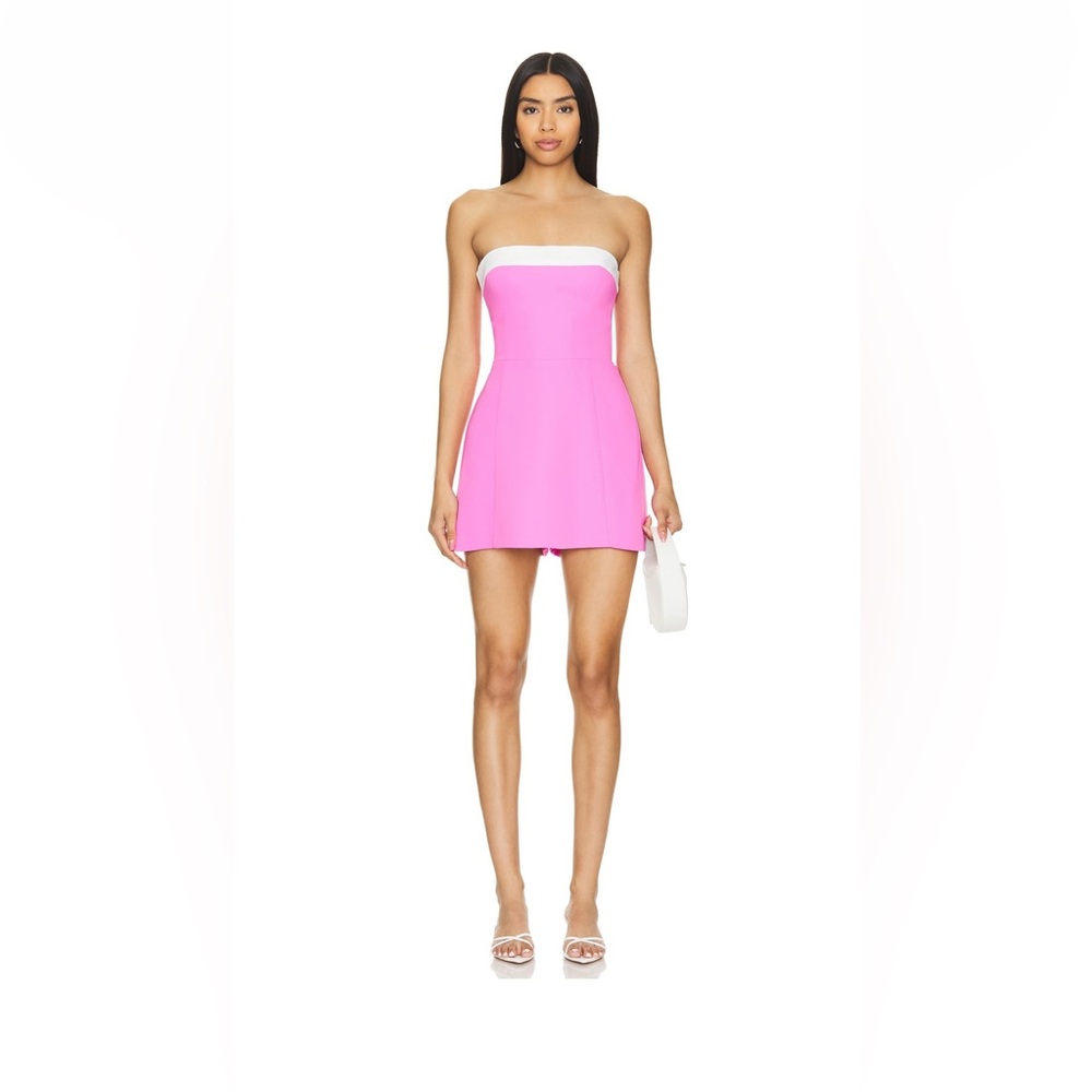 Kerry Skort Romper in Aster & Ivory, Amanda Uprichard, Medium, Pink